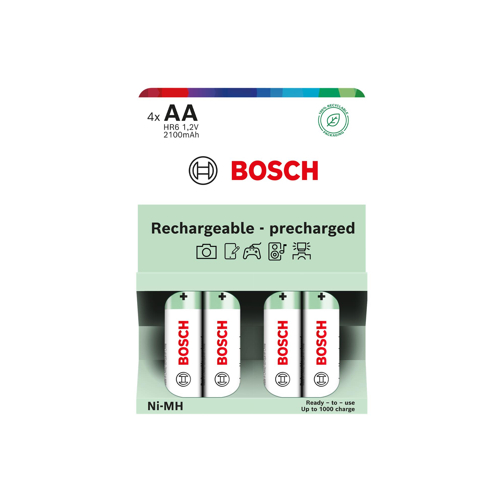Baterie Bosch HR6B4P2100/00 Rechargeable AA 2100 mAh Precharged 4 ks