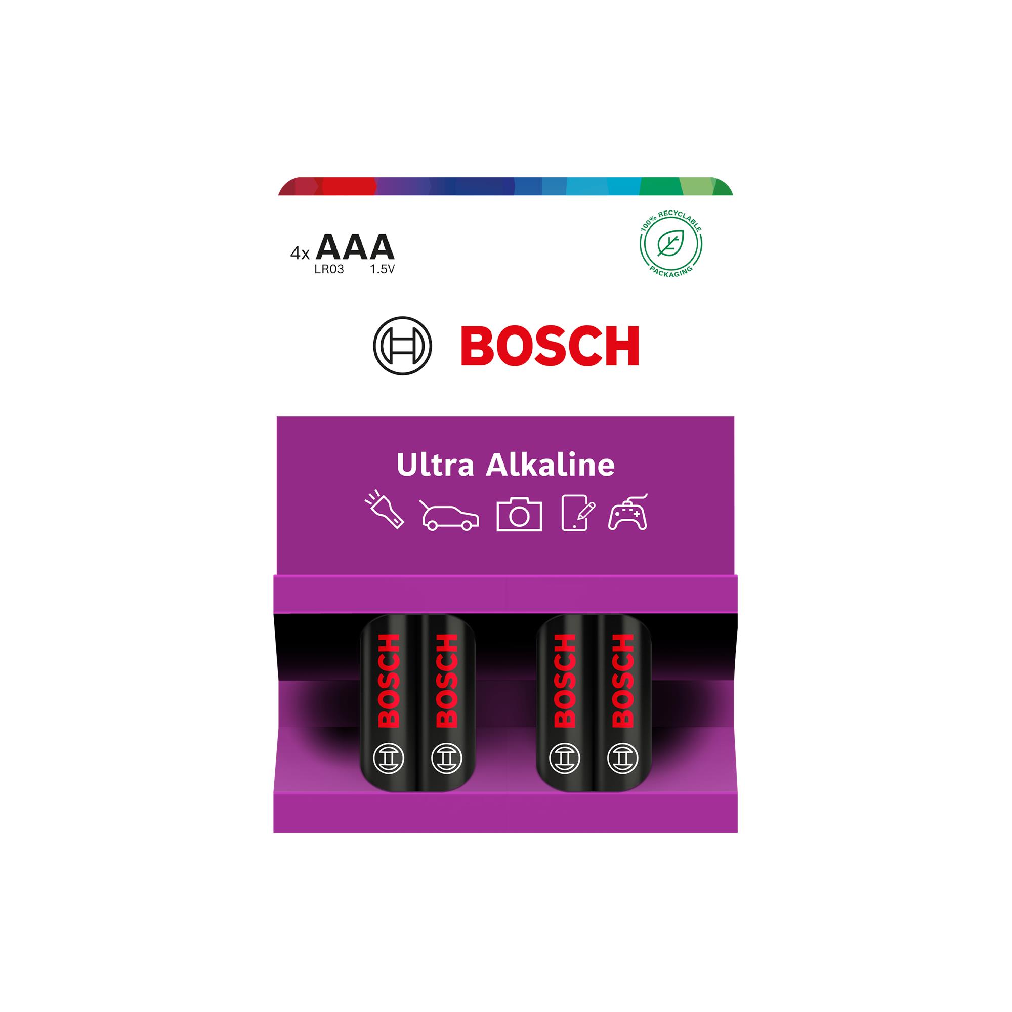 Baterie Bosch LR03UA4B/00 Ultra Alkaline AAA 4 ks
