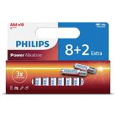Baterie Philips LR03P10WP Power Alkaline AAA 10 ks