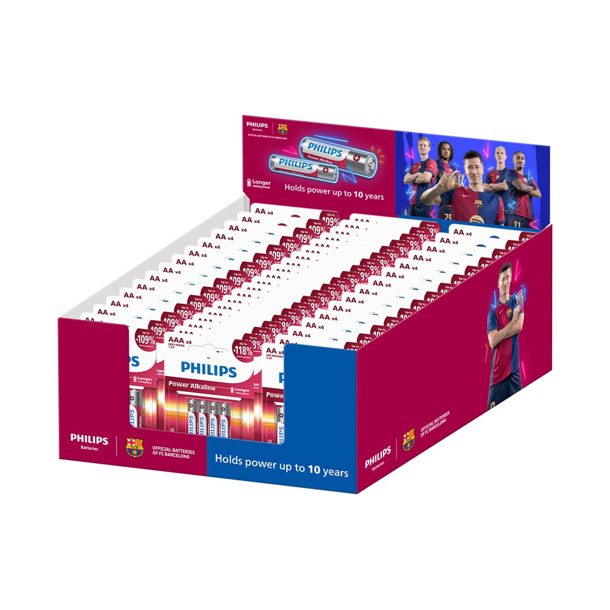 Baterie SET Philips SXD6004M/10 Power Alkalické 50 ks