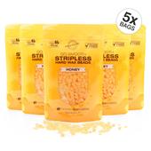 RIO Stripless hard wax beads 5x100g, HONEY